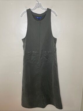 HSZ STUDIO Green Goblincore Forest Girl Pinafore Jumper Dress Small